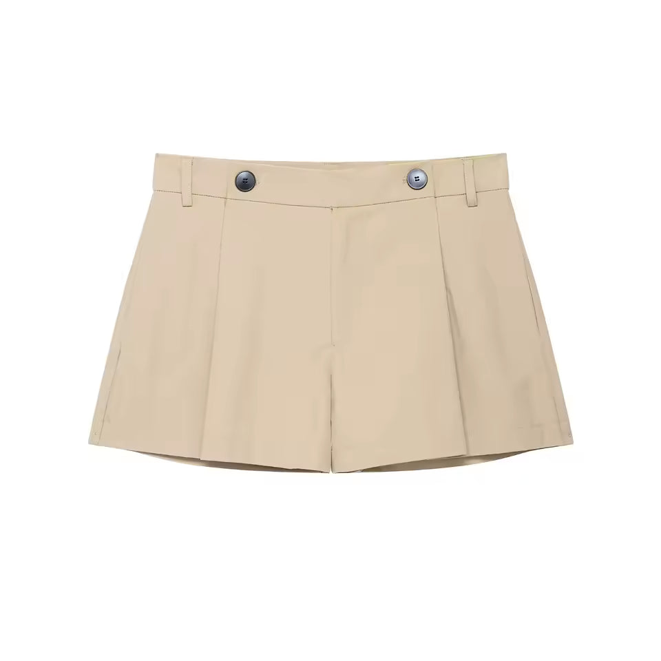 Women’s Beige Tailored Co-Ord Set (Jacket & Shorts)